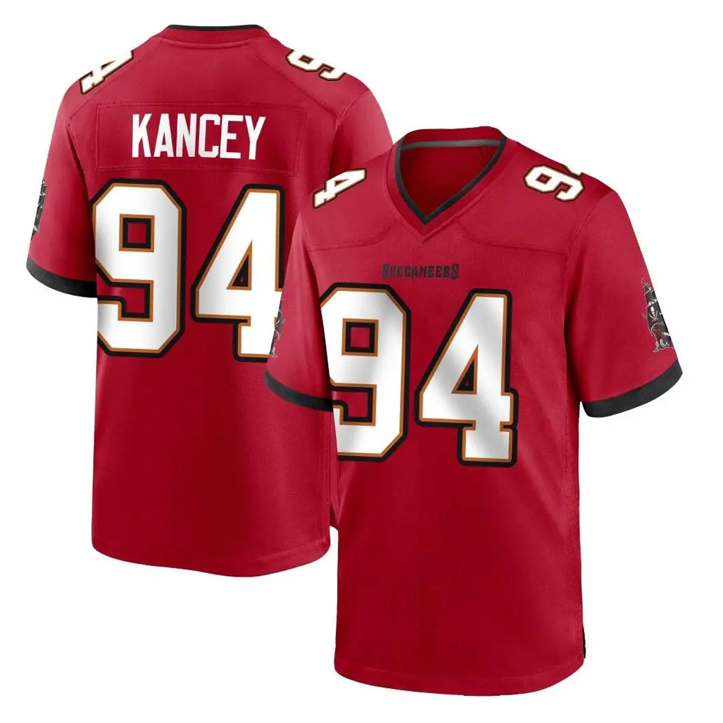 TB.Buccaneers #94 Calijah Kancey Player Red Home Game Ddoa Stitched Jerseys