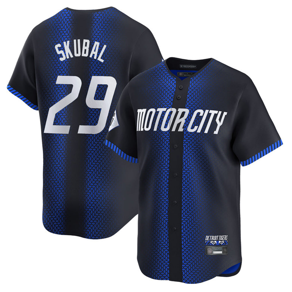 D.Tigers #29 Tarik Skubal Player Navy City Connect Home Limited Ddoa Stitched Jerseys