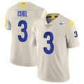 LA.Rams #3 Kam Curl Player Bone Limited Vapor Home Game Ddoa Stitched Jerseys