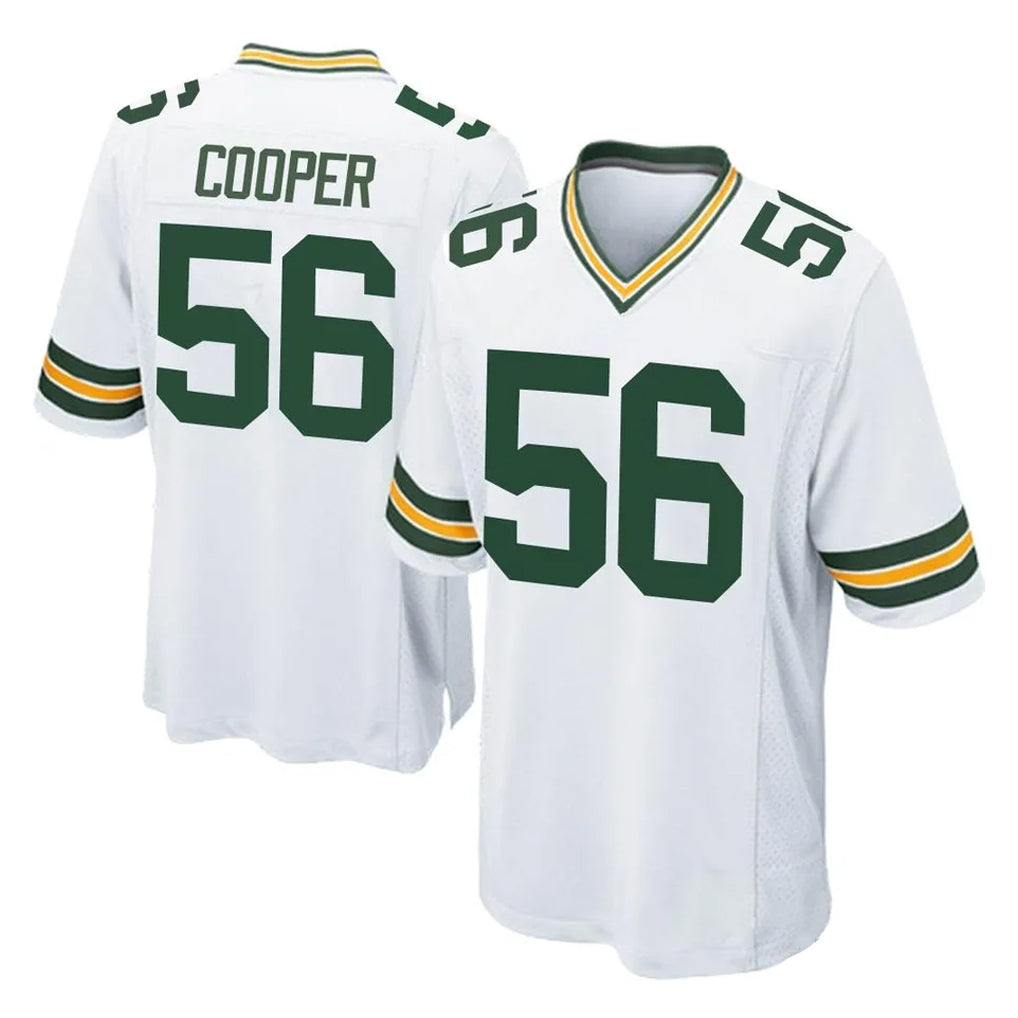 GB.Packers #56 Edgerrin Cooper Player White Home Game Ddoa Stitched Jerseys
