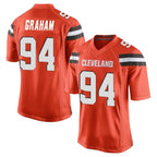 C.Browns #94 Mason Graham Player Orange Home Game Ddoa Stitched Jerseys