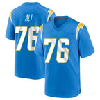 LA.Chargers #76 Joe Alt Player Blue Home Game Ddoa Stitched Jerseys