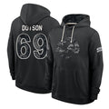 LA.Rams #69 Kevin Dotson Player 2026 Black Logo Pullover Hoodies Limited Game Ddoa Stitched Jerseys