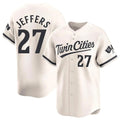 M.Twins #27 Ryan Jeffers Player Cream Home Limited Ddoa Stitched Jerseys