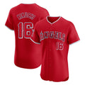 LA.Angels #16 Yusei Kikuchi Player Red Home Limited Elite Ddoa Stitched Jerseys