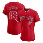 LA.Angels #16 Yusei Kikuchi Player Red Home Limited Elite Ddoa Stitched Jerseys