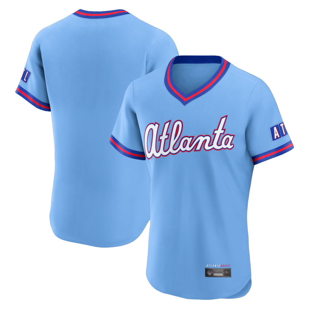 A.Braves ## Braves Blank Player Powder Blue 2026 City Connect T-shirt Limited Elite Home Game Ddoa Stitched Jerseys