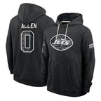 NY.Jets #0 Braelon Allen Player 2026 Black Logo Pullover Hoodies Limited Game Ddoa Stitched Jerseys