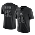 C.Browns #91 Alex Wright Player Black Reflective Home Game Ddoa Stitched Jerseys
