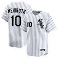 C.White Sox #10 Chase Meidroth Player White Stripe Limited Home Ddoa Stitched Jerseys