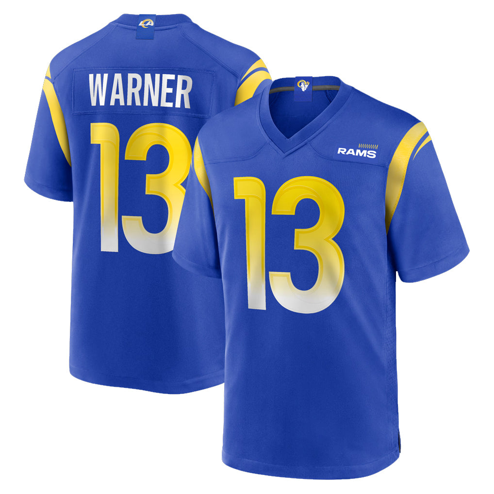 LA.Rams #13 Kurt Warner Player Royal Retired Limited Ddoa Stitched Jerseys