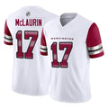 W.Commanders #17 Terry Mclaurin Player White Vapor F.U.S.E. Limited Home Game Ddoa Stitched Jerseys