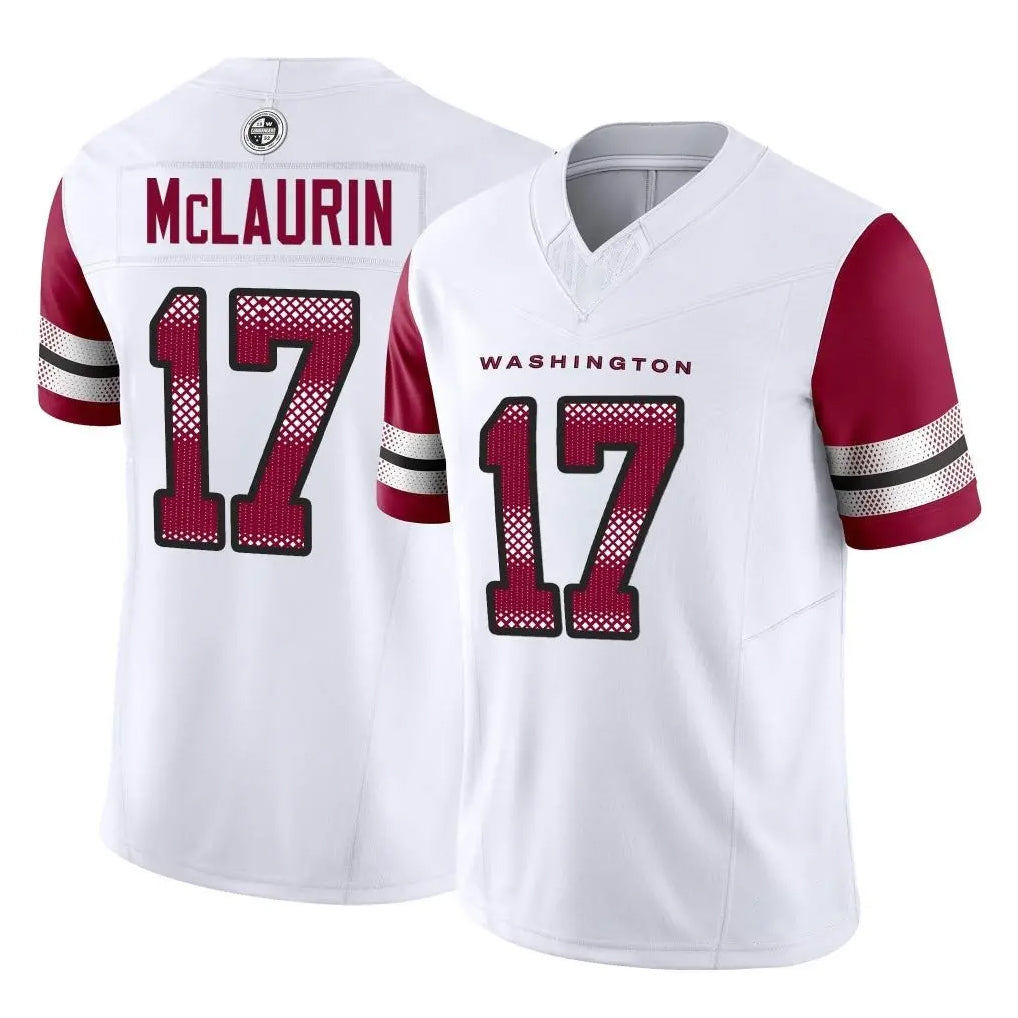 W.Commanders #17 Terry Mclaurin Player White Vapor F.U.S.E. Limited Home Game Ddoa Stitched Jerseys
