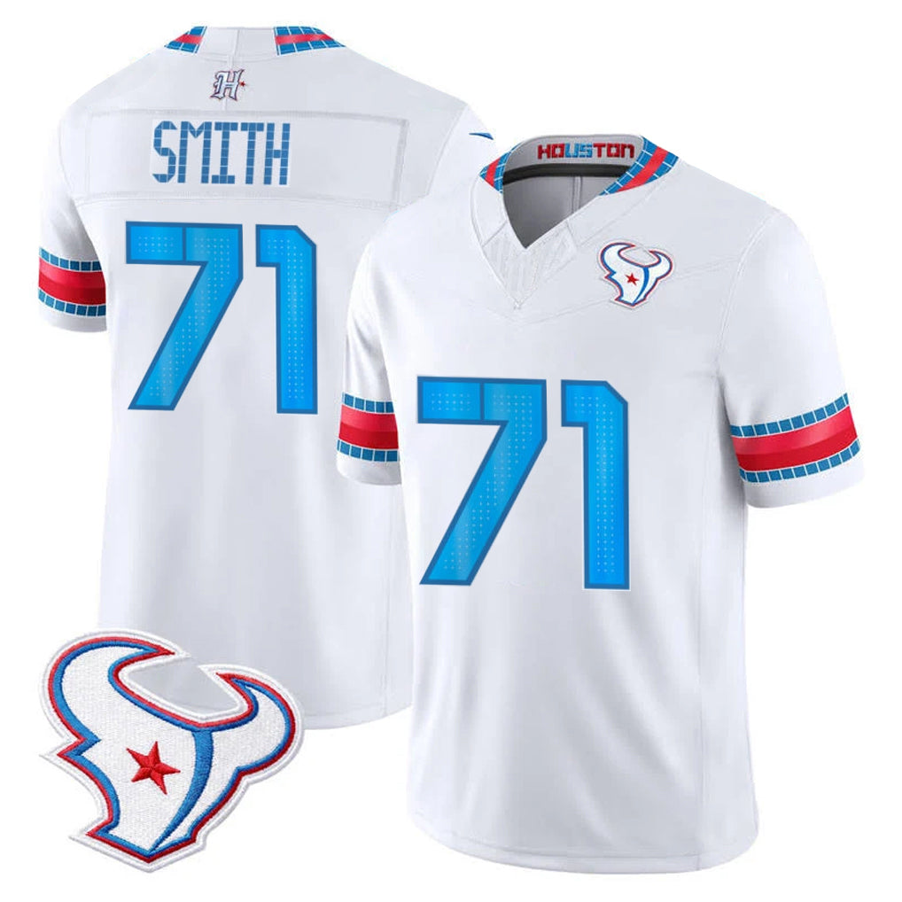 H.Texans #71 Braden Smith Player Whtie 2026 Rivalries Vapor Limited Home Game Ddoa Stitched jerseys