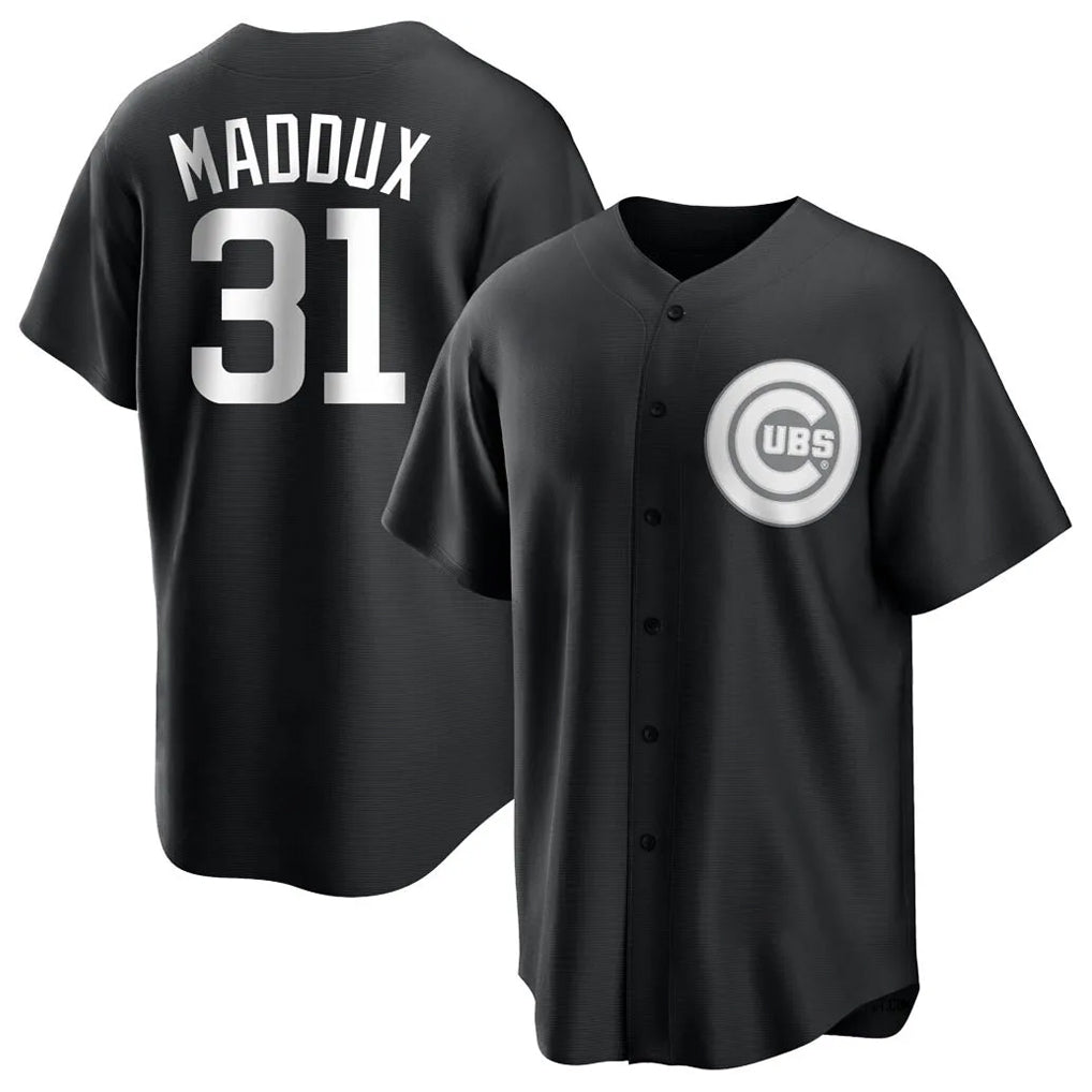 C.Cubs #31 Greg Maddux Player Black Game Ddoa Stitched Jerseys
