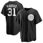 C.Cubs #31 Greg Maddux Player Black Game Ddoa Stitched Jerseys