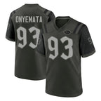 NY.Jets #93 David Onyemata Player Green 2025 Rivalries Collection Home Game Ddoa Stitched Jerseys
