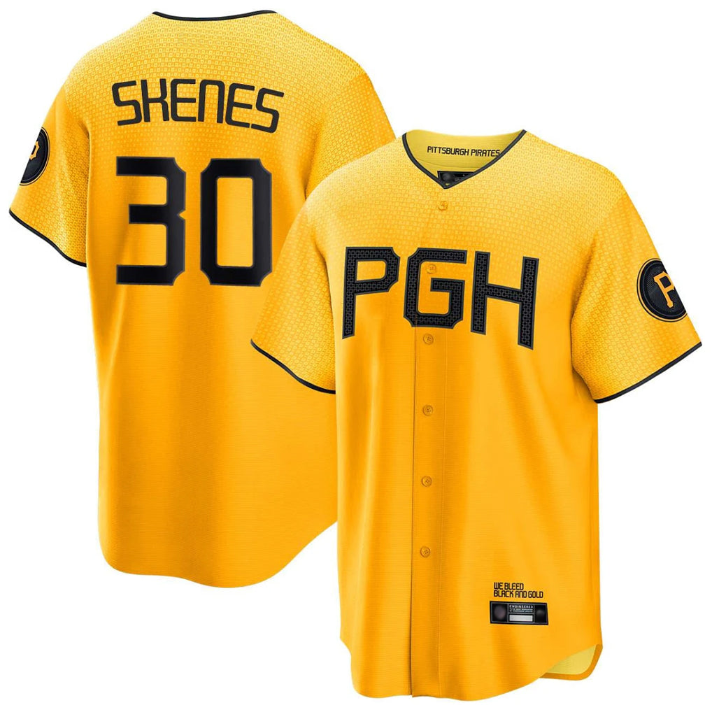 P.Pirates #30 Paul Skenes Player Gold City Connect Home Limited Ddoa Stitched Jerseys