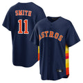 H.Astros #11 Cam Smith Player Navy Home Game Ddoa Stitched Jerseys
