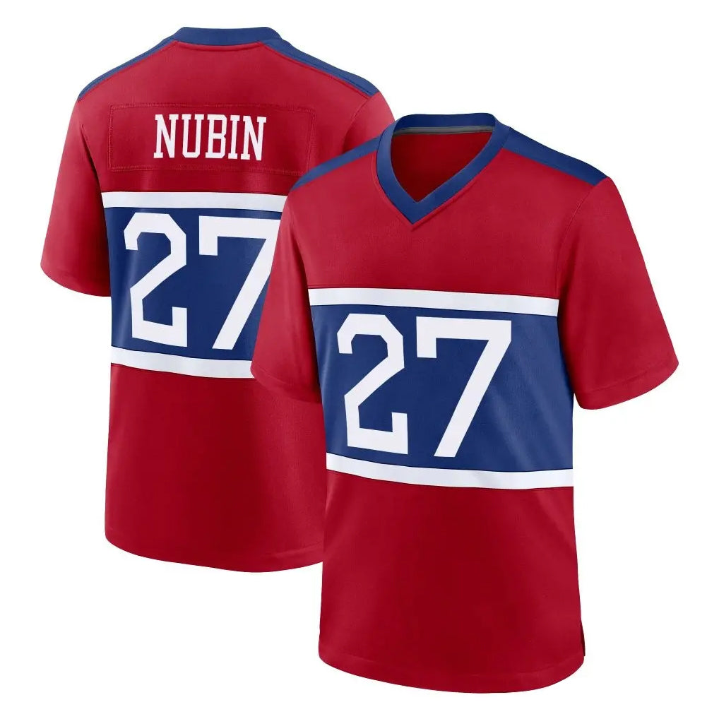 NY.Giants #27 Tyler Nubin Player Red Century Home Game Ddoa Stitched Jerseys