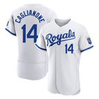 KC.Royals #14 Jac Caglianone Player White Limited Elite Home Game Ddoa Stitched Jerseys