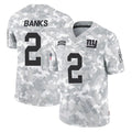 NY.Giants #2 Deonte Banks Player Arctic Camo Salute To Service Limited Game Ddoa Stitched Jerseys