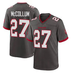 TB.Buccaneers #27 Zyon McCollum Player Pewter Alternate Home Game Ddoa Stitched Jerseys