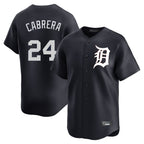 D.Tigers #24 Miguel Cabrera Player Navy Home Limited Game Ddoa Stitched Jerseys