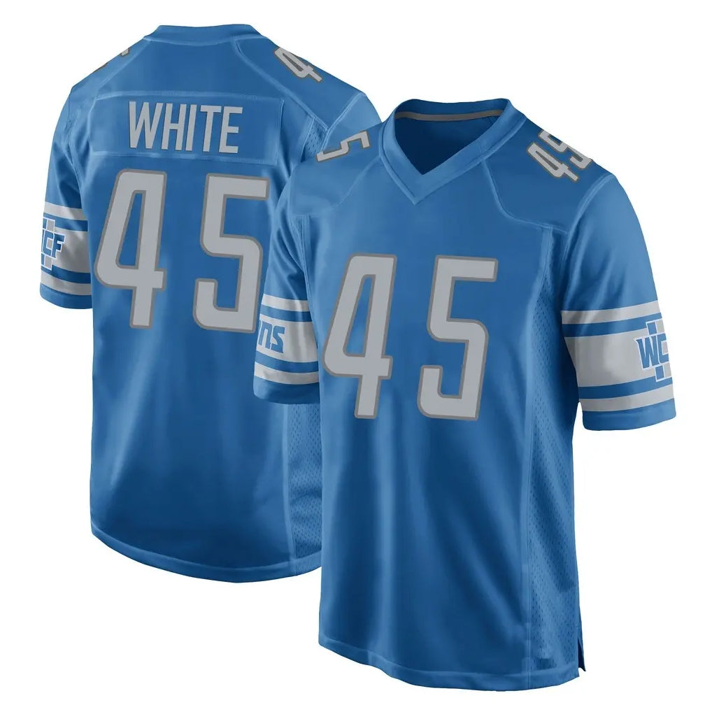 D.Lions #45 Devin White Player Blue Home Game Ddoa Stitched Jerseys