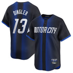 D.Tigers #13 Dillon Dingler Player Navy City Connect Home Limited Ddoa Stitched Jerseys