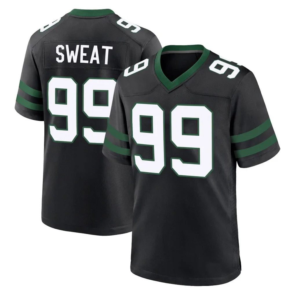 NY.Jets #99 T'Vondre Sweat Player Black Legacy Home Game Ddoa Stitched Jerseys