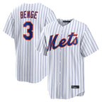 NY.Mets #3 Carson Benge Player White Home Limited Ddoa Stitched Jerseys
