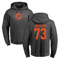 M.Dolphins #73 Austin Jackson Player Darkgray Pullover Hoodies Limited Ddoa Stitched Jerseys
