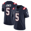 NE.Patriots #5 Dre'Mont Jones Player Navy Vapor Untouchable Home Game Ddoa Stitched Jerseys
