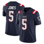 NE.Patriots #5 Dre'Mont Jones Player Navy Vapor Untouchable Home Game Ddoa Stitched Jerseys