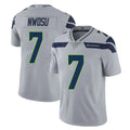 S.Seahawks #7 Uchenna Nwosu Player Gray Limited Vapor Untouchable Home Game Ddoa Stitched Jerseys