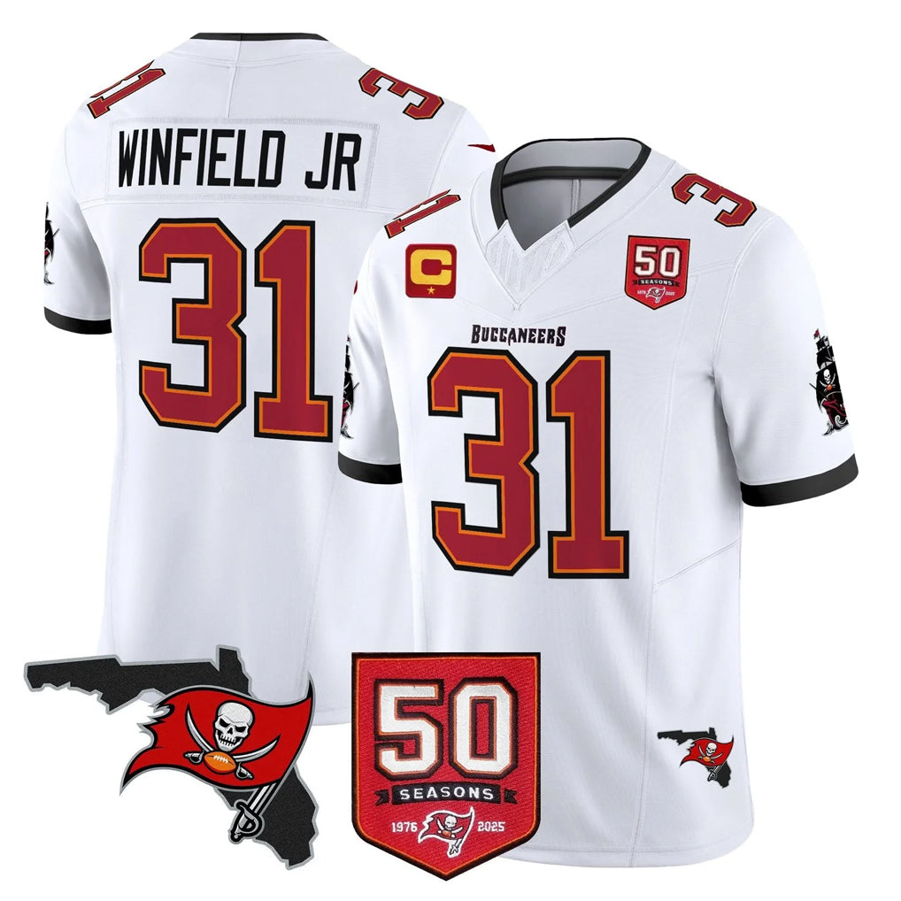 TB.Buccaneers #31 Antoine Winfield Jr. Player White Limited 2026 Season Vapor F.U.S.E. Home Game Ddoa Stitched Jerseys