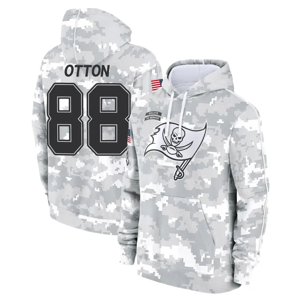TB.Buccaneers #88 Cade Otton Player Arctic Camo Limited Salute to Service Pullover Hoodies Game Ddoa Stitched Jerseys
