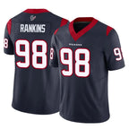 H.Texans #98 Sheldon Rankins Player Navy Limited Vapor F.U.S.E. Home Game Ddoa Stitched Jerseys