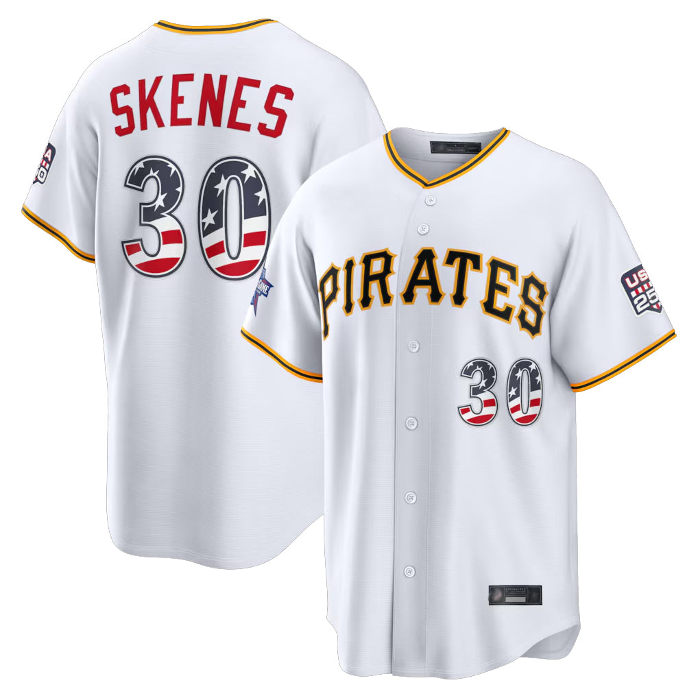 P.Pirates #30 Paul Skenes Player White 2026 All-Star Edition Stars & Stripes Home Game Ddoa250Ys Stitched Jerseys
