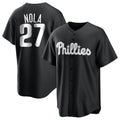 P.Phillies #27 Aaron Nola Player Black Alt Fashion Home Game Ddoa Stitched Jerseys