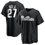 P.Phillies #27 Aaron Nola Player Black Alt Fashion Home Game Ddoa Stitched Jerseys