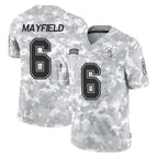 TB.Buccaneers #6 Baker Mayfield Player Arctic Camo Limited Salute To Service Home Game Ddoa Stitched Jerseys