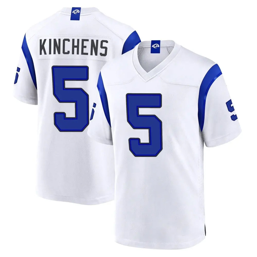 LA.Rams #5 Kamren Kinchens Player White Fearsome Home Game Ddoa Stitched Jerseys
