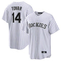 C.Rockies #14 Ezequiel Tovar Player White Game Home Ddoa Stitched Jerseys