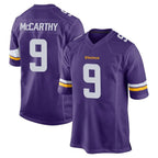 M.Vikings #9 J.J. McCarthy Player Purple Home Game Ddoa Stitched Jerseys