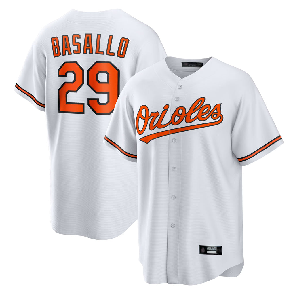B.Orioles #29 Samuel Basallo Player White Home Game Ddoa Stitched Jerseys