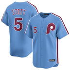 P.Phillies #5 Bryson Stott Player Light Blue Home Limited Ddoa Stitched Jerseys