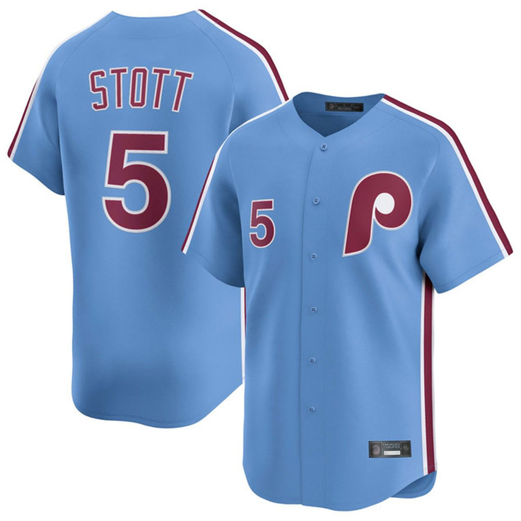 P.Phillies #5 Bryson Stott Player Light Blue Home Limited Ddoa Stitched Jerseys