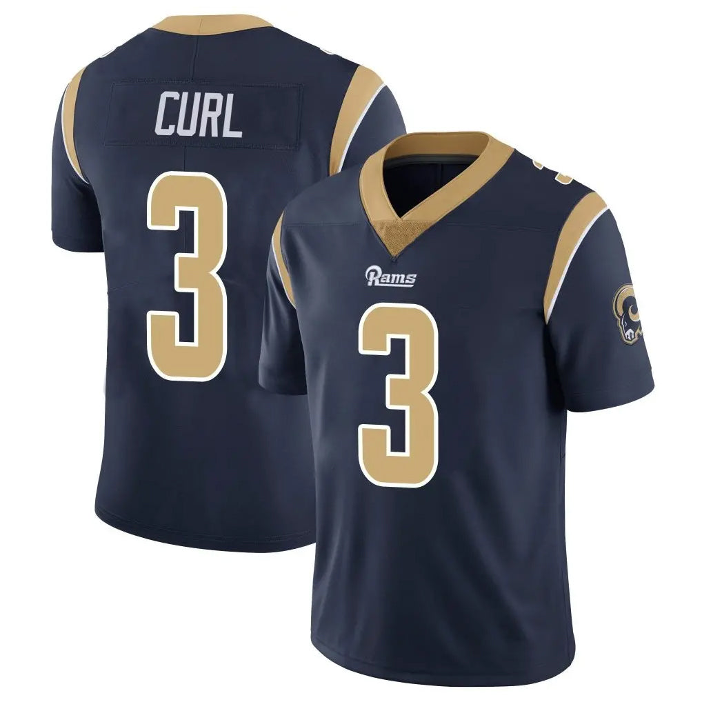 LA.Rams #3 Kam Curl Player Navy Limited Vapor Untouchable Home Game Ddoa Stitched Jerseys